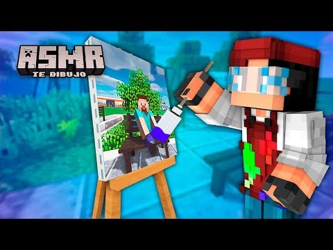 ASMR TE DIBUJO EN MINECRAFT - Roleplay Español