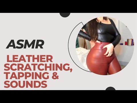 ASMR LEATHER SOUNDS| RUBBING , TAPPING #asmrcommunity #asmrfabric #asmr  #asmrsound @aramoonasmr1111