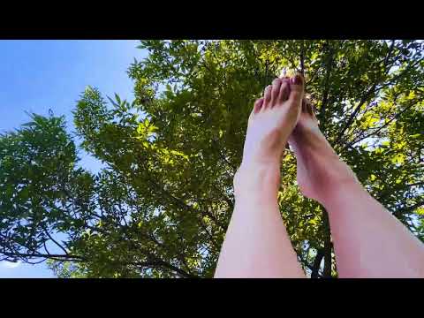 ASMR bare feet flowing