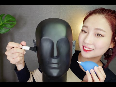 [ASMR] 묵혀있던 덤희의 때빼기! | 더미헤드 얼굴청소 귀청소 | Dummyhead Face and Ear cleaning