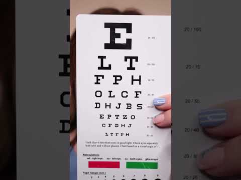 ASMR Eye Test