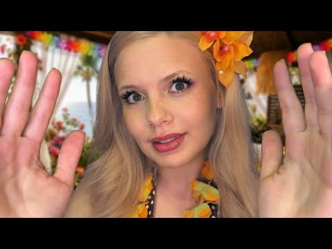 АСМР Гавайский массаж спины, шеи и плеч для сильных мурашек 