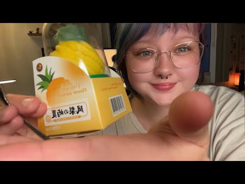 Mukbang 🍦 ASMR Pineapple sorbet dessert 