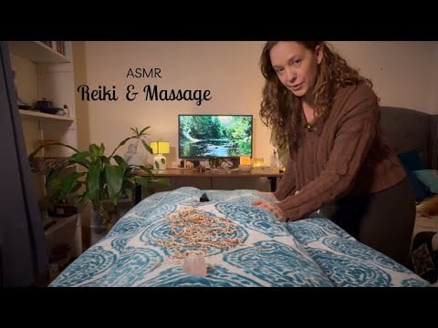 ASMR Reiki & Massage🍂Calm & Ground your Energy🥀Dried Roses, Seed Pod Massage & Flower Sprinkles