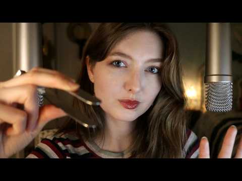 ASMR Plucking & Mouth Sounds w/ Hand Movements 