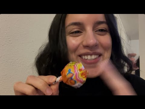 ASMR TRYING A CHUPA CHUPS LOLLIPOP🍭 
