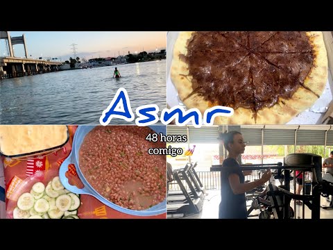 ASMR VLOG- 48 HRS COMIGO 👧🏽/ BANHO DE RIO + PROVANDO PIZZA DE OVOMALTINE + ALMOÇO EM FAMÍLIA, ETC.