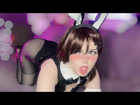 ♡ ASMR Pantyhose & Bunnysuit 🐰 Scratching / Kobeni Cosplay