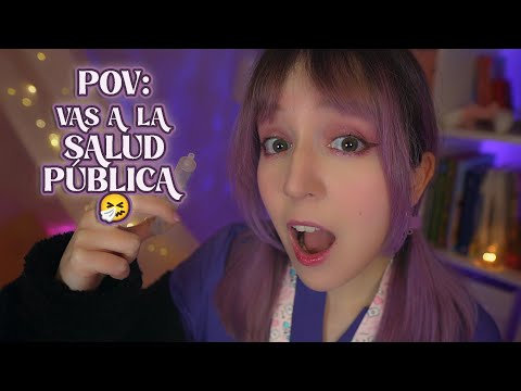 ⭐ASMR Doctora: vas a la SALUD PÚBLICA por una GRIPE 🩺🤧 (Humor)