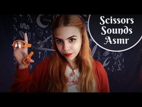 ASMR triggers with scissors! ✂️💇‍♀️ (scissors, paper and hair cutting)