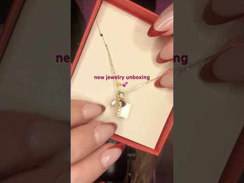 asmr jewelry unboxing🫶 #asmr #unboxing #haul *jewelry linked in the description*