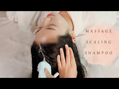 ASMR 두피 마사지와 두피 스케일링+샴푸 받기!(Head Massage and Scalp Scaling+Shampoo)