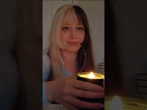 ASMR 💗 cozy candle sounds #asmr #tapping #asmrtapping #candle
