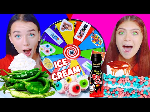 ASMR Mystery Wheel Of Ice Cream Challenge Mukbang