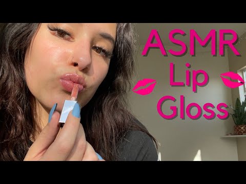 ASMR~ Lip Gloss Application with Mouth Sounds & Kisses💋