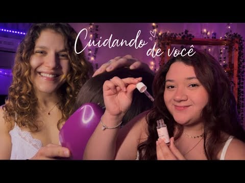 ✨ASMR✨Cuidando de você carinhosamente com @AsmrNartx 💗 Cuidados capilares, massagem e skin care 