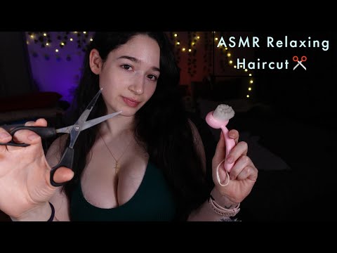 ASMR Relaxing Haircut✂️& Hair Treatment for the Best Sleep Ever 💤