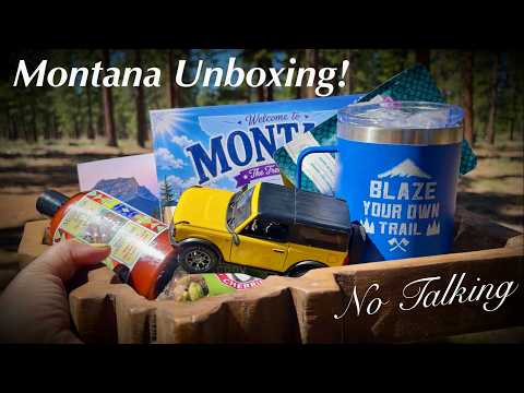 ASMR~Montana State Unboxing~Trash Collecting~Nature Sounds (No Talking Version)