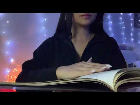 LOFI ASMR | close up gentle page turning tingles + book triggers, soft finger licking sounds
