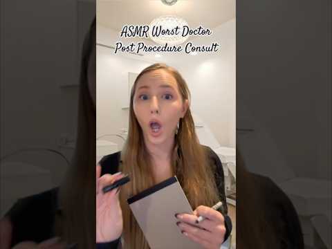 ASMR Worst Doctor BOTCHED YOU?? P2💉#asmrvideos #asmrsound #shorts #tinglesasmr #asmr