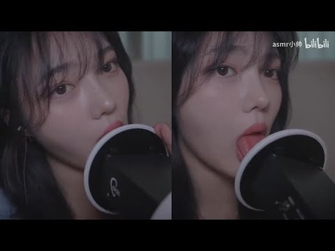 Asmr lens licking