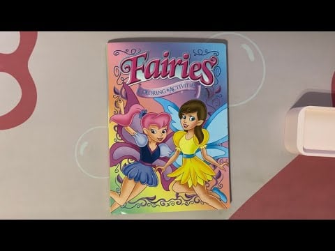 ASMR Tapping On A Fairy Coloring Book