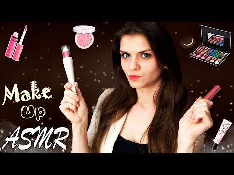 ASMR Make Up Artist 100+ Triggers ( Face Brushing ,Tapping, Hair Styling,Cosmetics, Lipstics #ASMR )