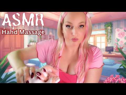 ASMR 🌸 Kawaii Nurse Girlfriend Pamper Your Hands ~ Sponge, Oil, Foam, Lotion & Cream (Cute Anime RP)