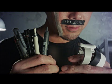 [ASMR]  顔にテープ貼られてメモされる  ロールプレイ
