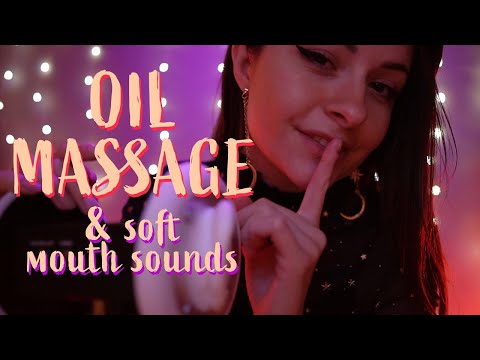 ASMR | Paradis pour tes oreilles 😍 MASSAGE À L'HUILE + légers bruits de bouche