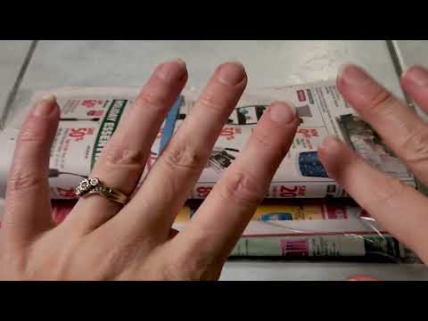 Cozy, Super Relaxing Sales Flyer Flip Through ~ ASMR Paper Sounds & Whispers