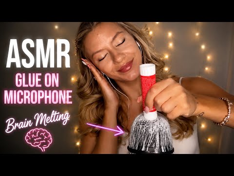ASMR | BRAIN MELTING TRIGGER😴🎧 (glue on mic)