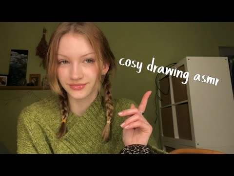 Cosy drawing asmr 