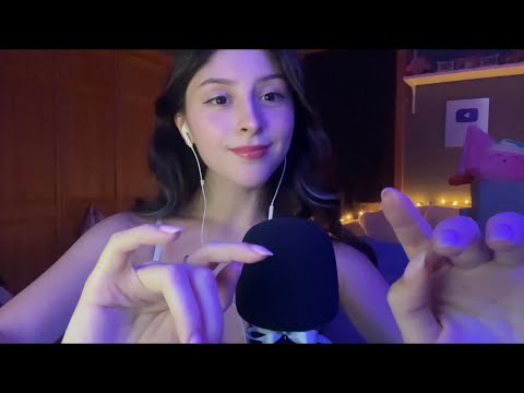 ASMR Tingly Hand Movements, Hand Sounds & Many Whispers 🤍 perfume, mouth sounds, tapping