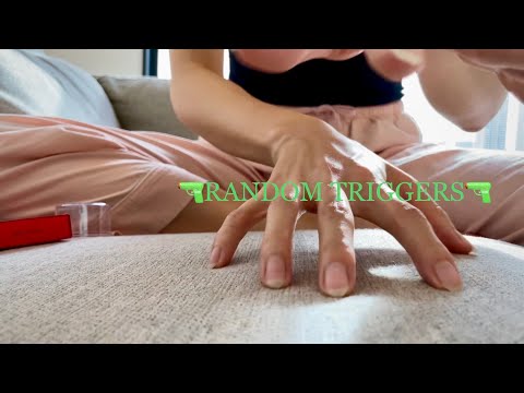 [ASMR] RANDOM TRIGGERS Interasting Visual Tinggle, Scratching, Tapping, No Talking