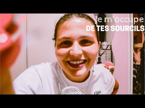 ASMR FRANÇAIS⎪ROLEPLAY Je m'occupe de tes sourcils (+ Visuel) 👁