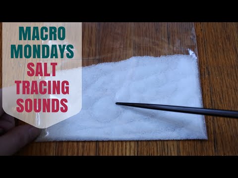 ··· Macro Mondays ···  ASMR Pointer And Calming Salt TRACING SOUNDS