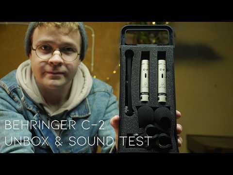 Behringer C-2 Microphone Unboxing & Sound Test ASMR