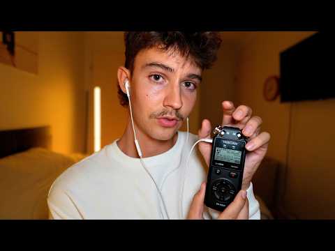 ASMR Gripping and Squeezing the Tascam (Ear to Ear)