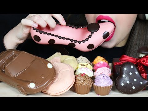 ASMR EDIBLE CAR, AMERICAN CUPCAKES, TAIYAKI & EDIBLE SHOE (EATING SOUNDS) No Talking MUKBANG