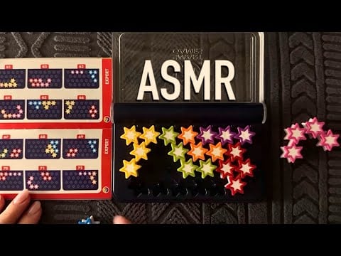 😴 ASMR -  Star Plastic Puzzle (4) - Clicky Whispering