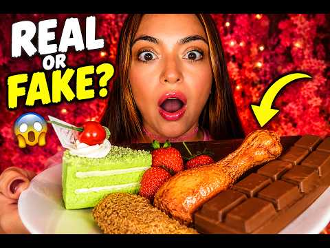 ASMR Fake or Real Food? 🍫🍓 Extreme Mouth Sounds 👄 | Melting your Brain 🧠 