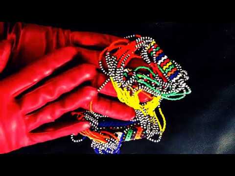 LEATHER GLOVES ♥  Rubbing & Creaking Leather with Dutch 👄 Whisper [[ASMR]]