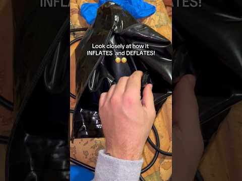 this mask can INFLATES and DEFLATES! #medicalexam #latexgloves #mask