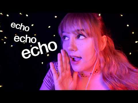 asmr ❤️ does that sound good? echo whispers & tapping & layered mic blowing