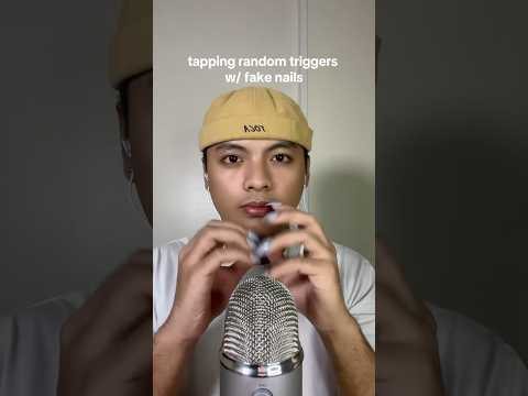 asmr random triggers w/ fake nails on 💅 #asmr #sleep