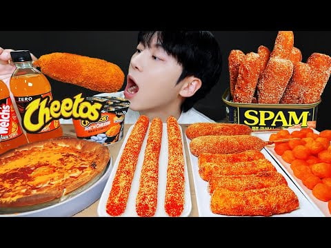 ASMR MUKBANG | 직접 만든 치토스 디저트 스팸 핫도그 치즈스틱 먹방 & 레시피 FRIED CHEETOS DESSERT EATING