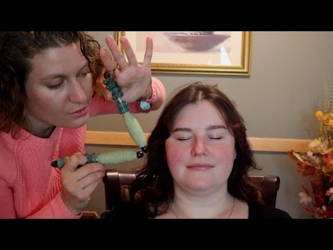Removing Negative Energy with My Gemstone Wands [ASMR Real Person Reiki Session]