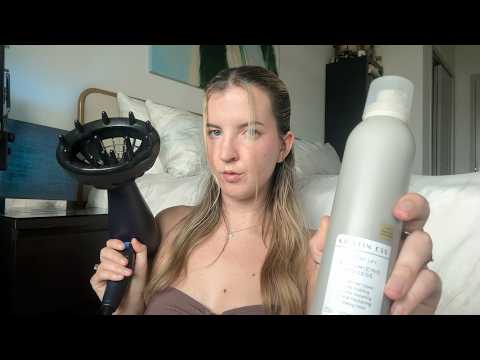 ASMR | Playing with Your Curly Hair *clipping, combing, and mousse* (personal attention for sleep)