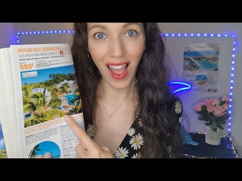 ASMR Agence de voyage : Bravo tu as gagné ! 😮🏝️😴